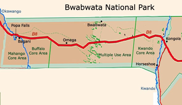 национальный парк бвабвата зоны