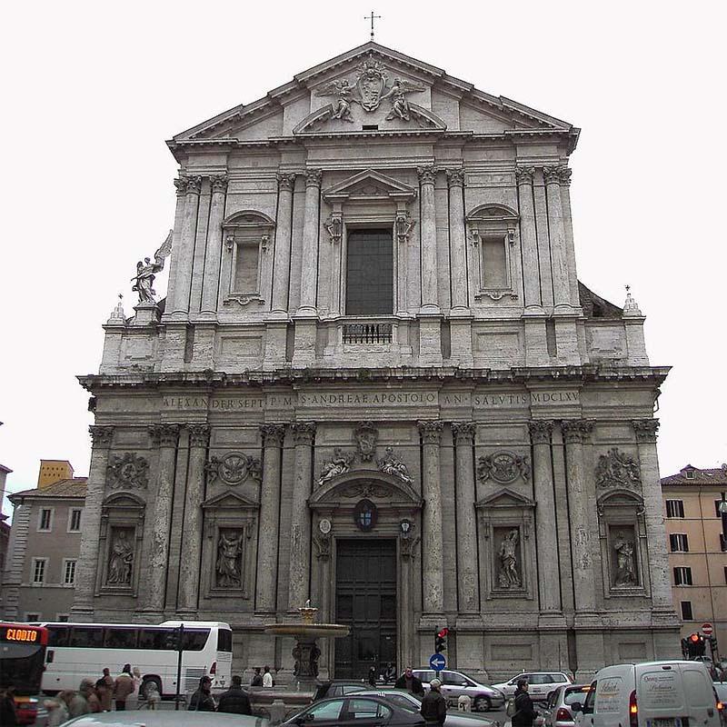 фасад базилики сант андреа делла валле рим