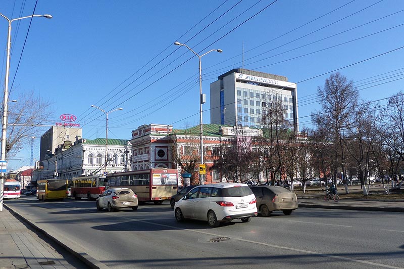вид улицы московской в сторону Волги от улицы горького город саратов